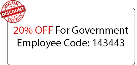 Government Employee Coupon - Locksmith at Gold River, CA - Gold River Locksmith